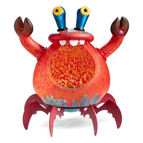 グラスアーティストborowskiのお皿 CHUCK Glass crab bowl - Glasstudio Borowski